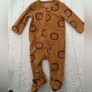 Carter's Brown Lion Print Footie